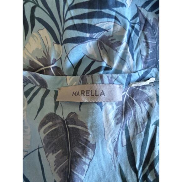 Marella Jervis Blue Botanical Print Dress - Picture 3 of 4